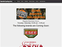 Tablet Screenshot of nashvillesportingarms.com